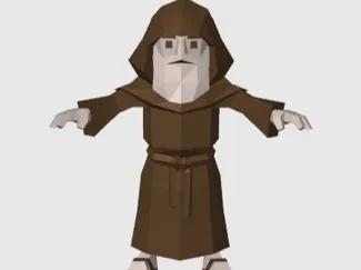 Low-Poly Monk