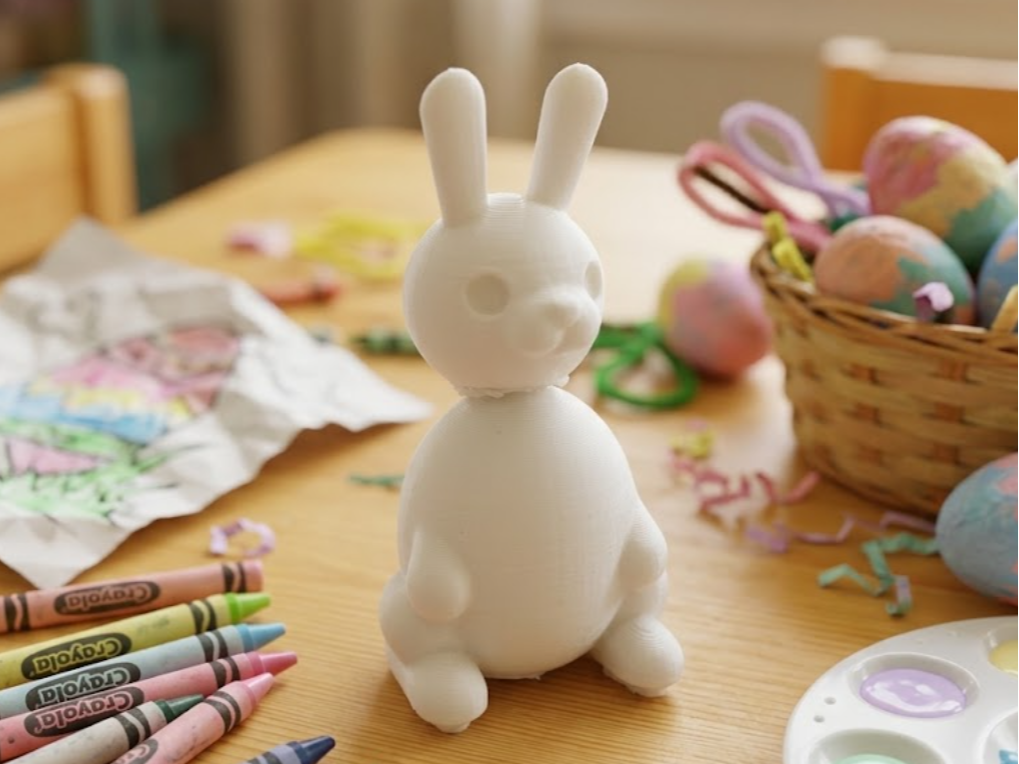 Friendly Articulated Bubblehead Bunny