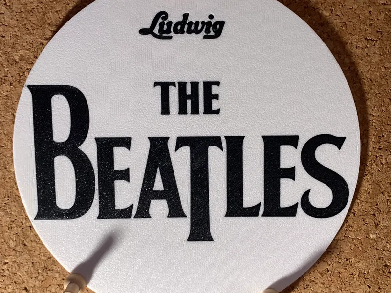 The Beatles kick drum head