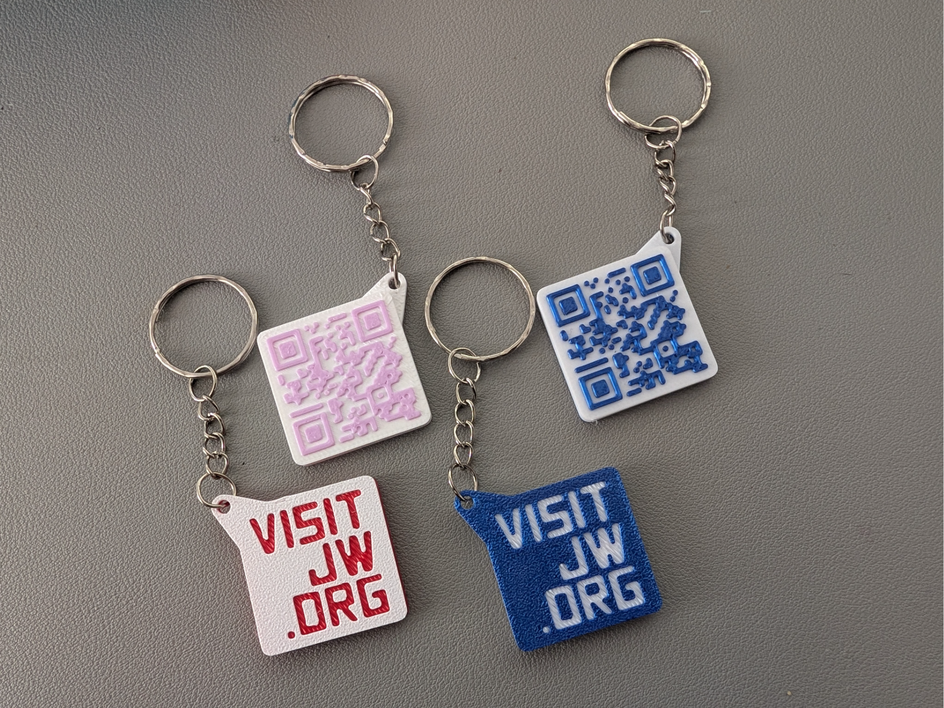 VISIT JW.ORG QR & NFC Keyring (No AMS)
