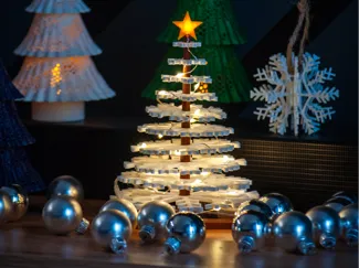 Christmas Tree in LEG0 Style with LED Lighting