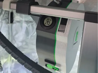 Exterior Spool Holder with Hygrometer and Window
