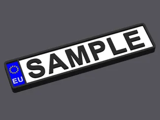 Customizable Registration Plate