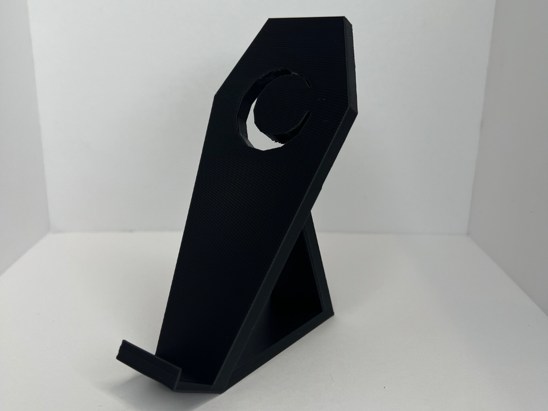 Coffin Phone Stand with Crescent