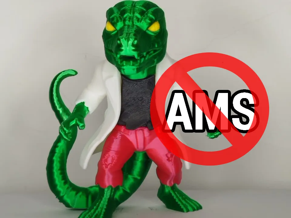 Accesorio para impresora 3D: Lizard "Spider-man" | NO AMS - FAN ART - 12CM. Referencia del modelo original.