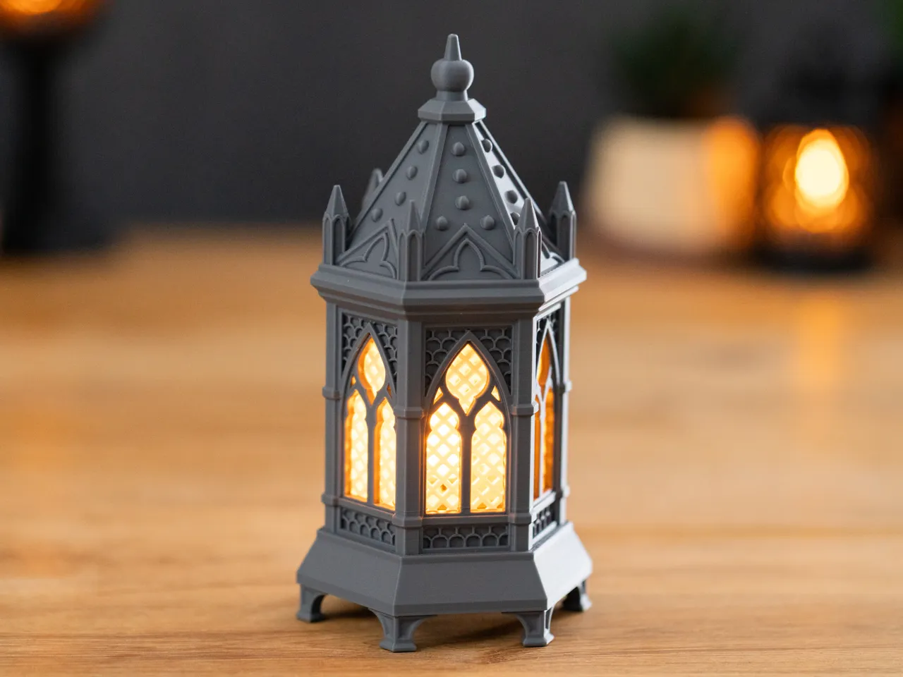 Mini Gothic Tea Light Lantern view 3