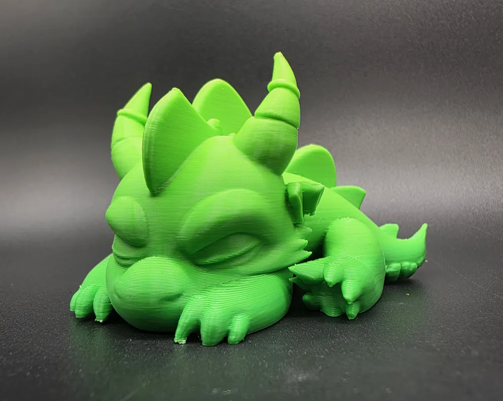 Sleeping Cartoon Dragon - Free 3D Print Model - MakerWorld