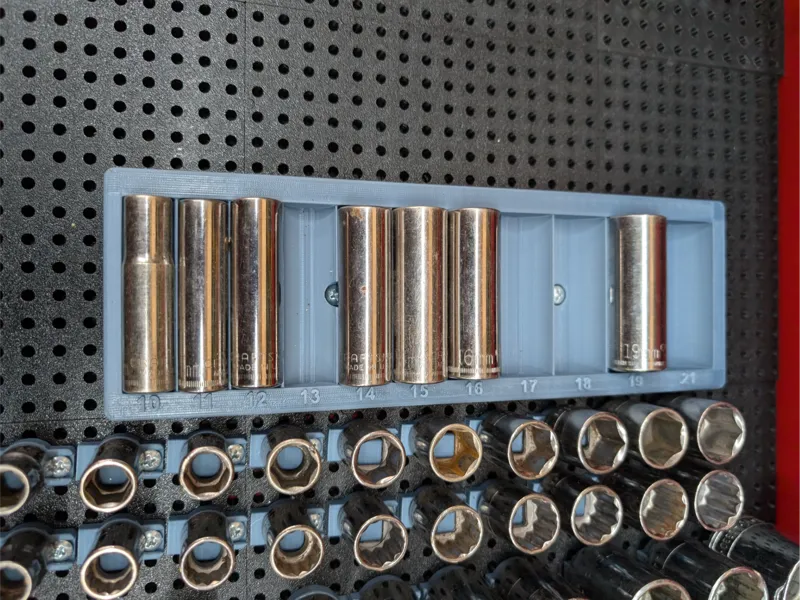 Tool Grid Deep Well Socket Trays for 3/8 Craftsman