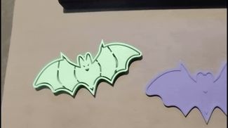 Decorative hanging bat