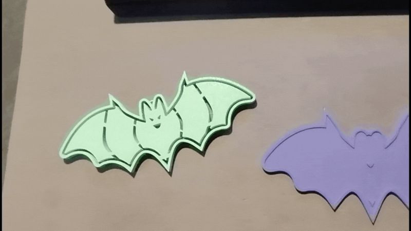 Decorative hanging bat