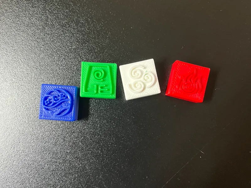 ATLA Elemental Keycaps