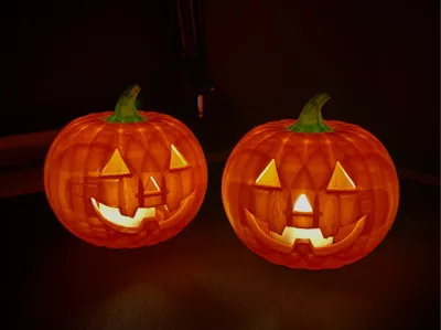 Halloween Pumpkin LED Candle Decoration