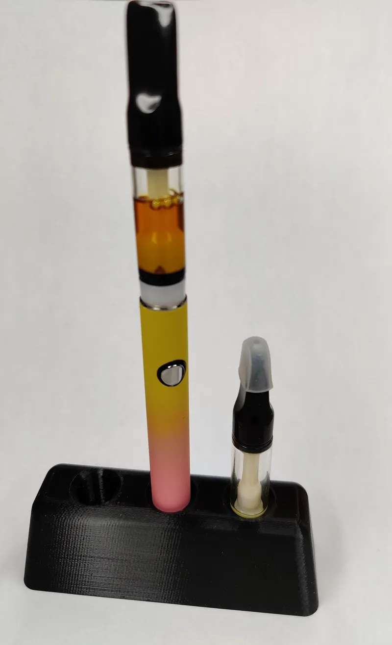 510 Vape Cartridge/Battery Stand with USB Charger Holder (Larger Remix)