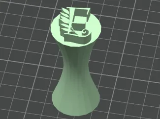 sello para ceramica con la letra E