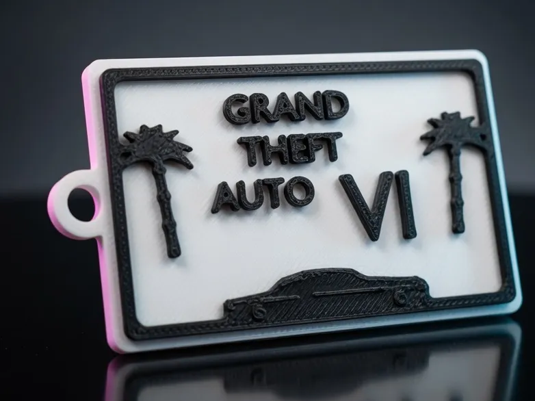GTA 6 Keyring – Two Colors (No AMS)