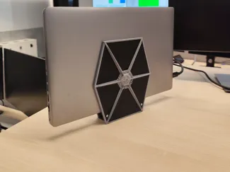 TIE Fighter vertical laptop stand