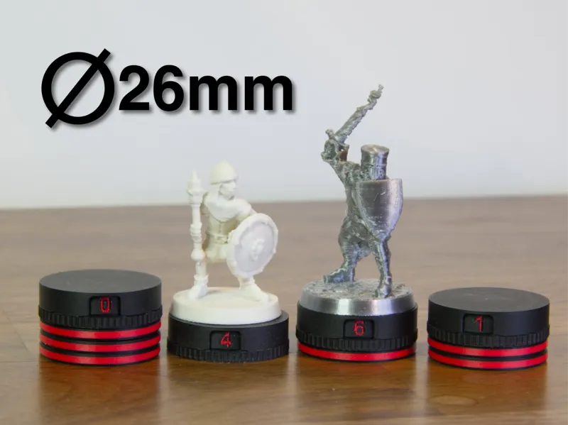 Tabletop Game Miniature Hitpoint Tracker