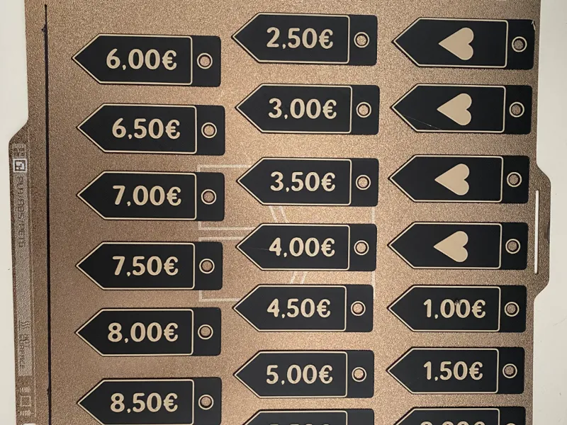 Preisschild Fahne (anpassbar)