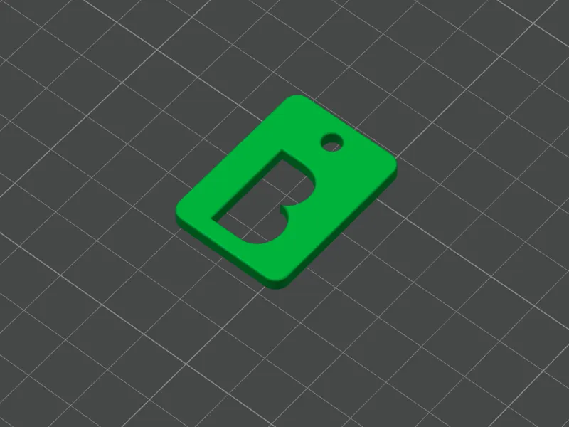 Keychain Letter B