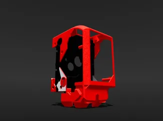 Toolhead cover and cooling fan duct bambu P1P P1S