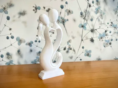Abstract Couple Sculpture