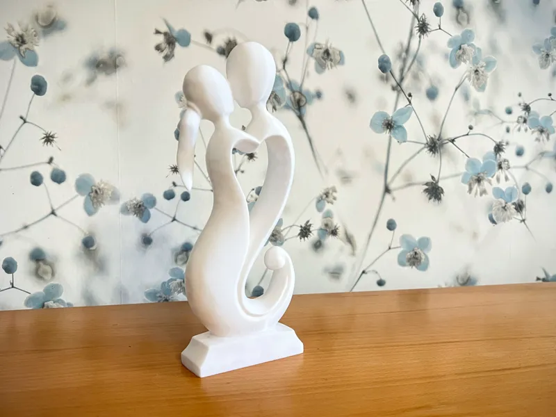 Abstract Couple Sculpture