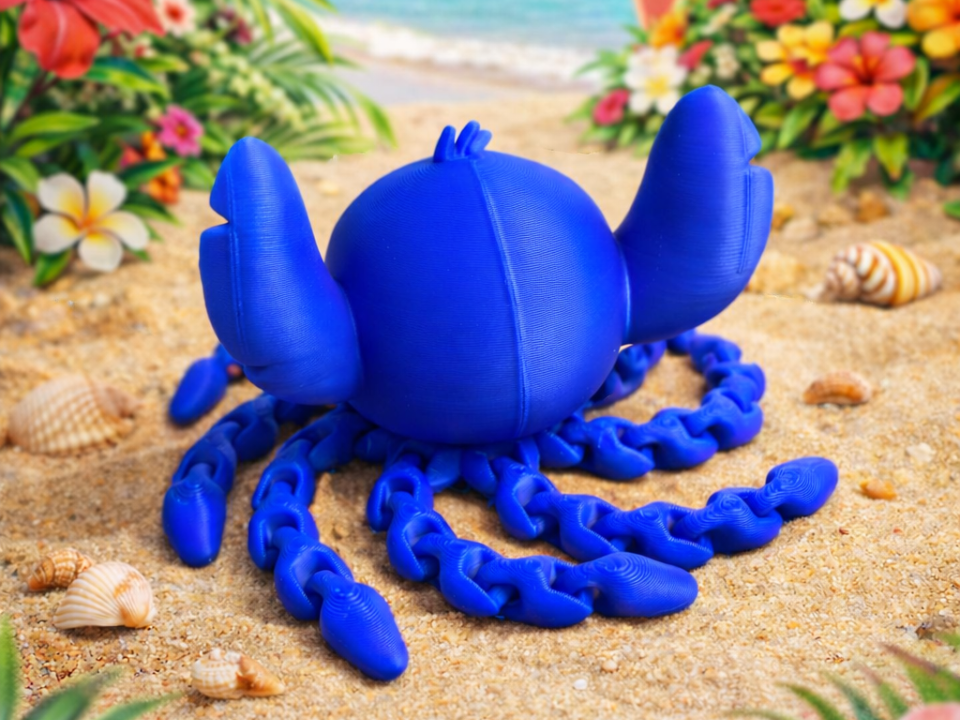 Flexi Stitch Oktopus – Fidget 3D-Print Modell