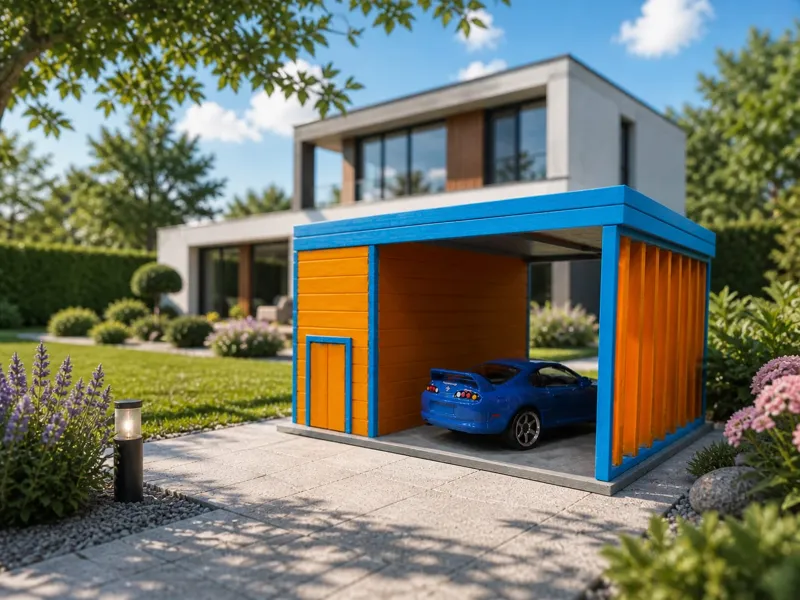 Modern carport 1:64