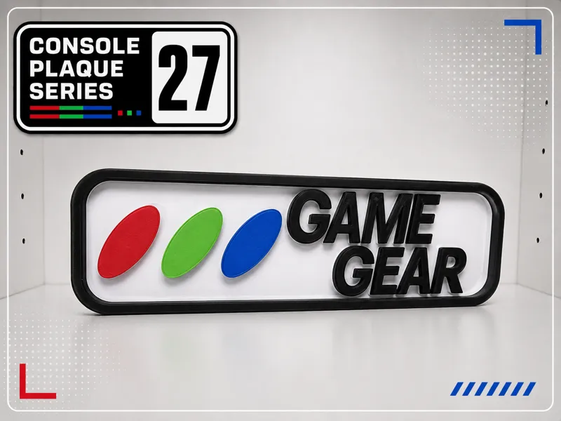 Console Logo Plaque - Sega Game Gear