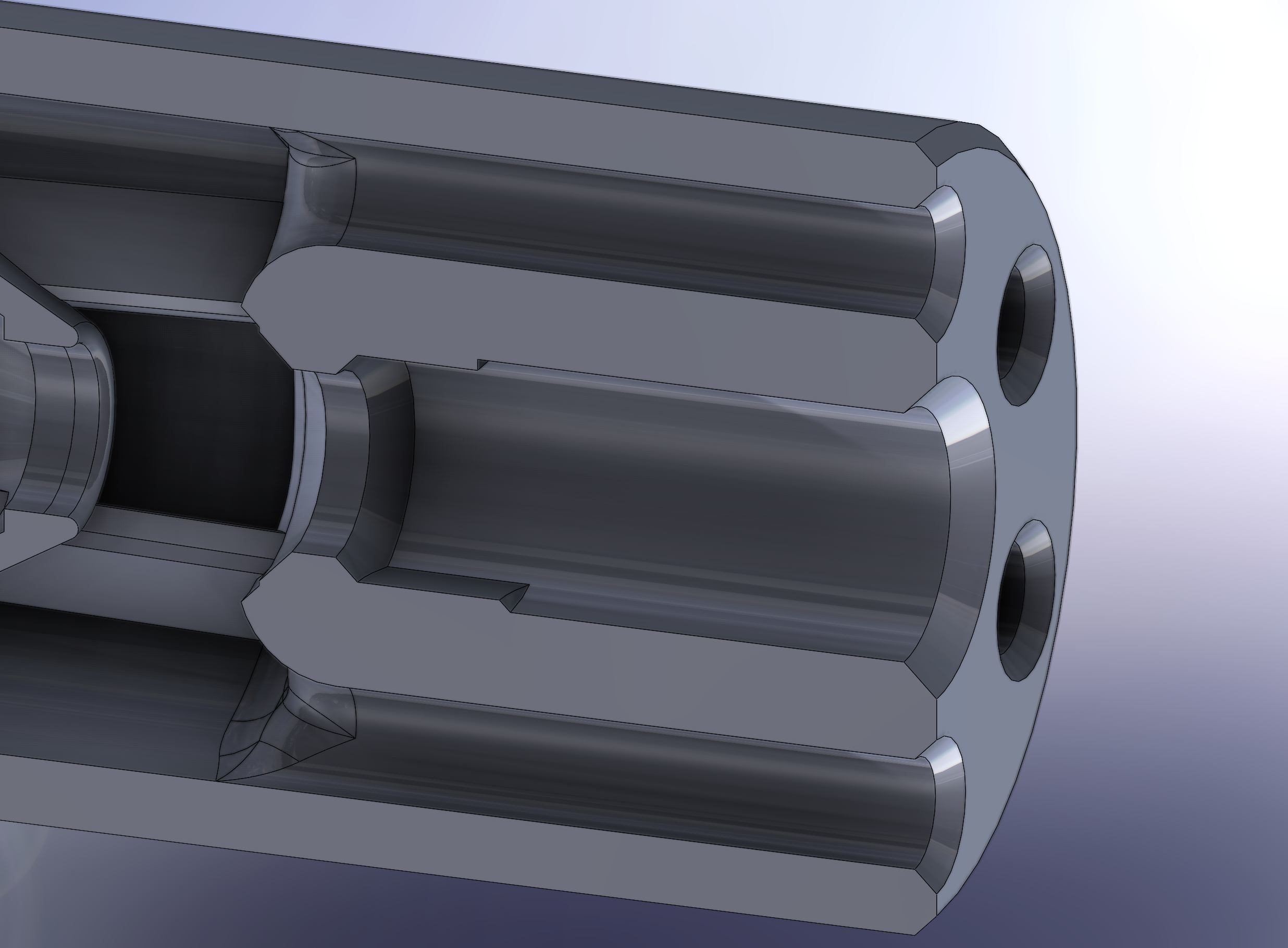 Miniatura 6 do modelo 3D Silenciador Para Rifles De Aire (ASG, UNF, Gamo...