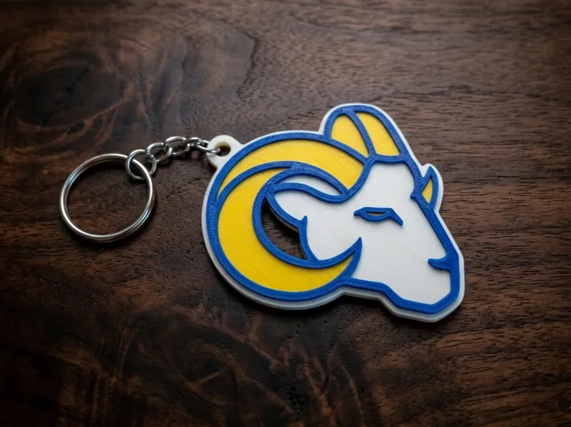 Los Angeles Rams Ram Head Keychain