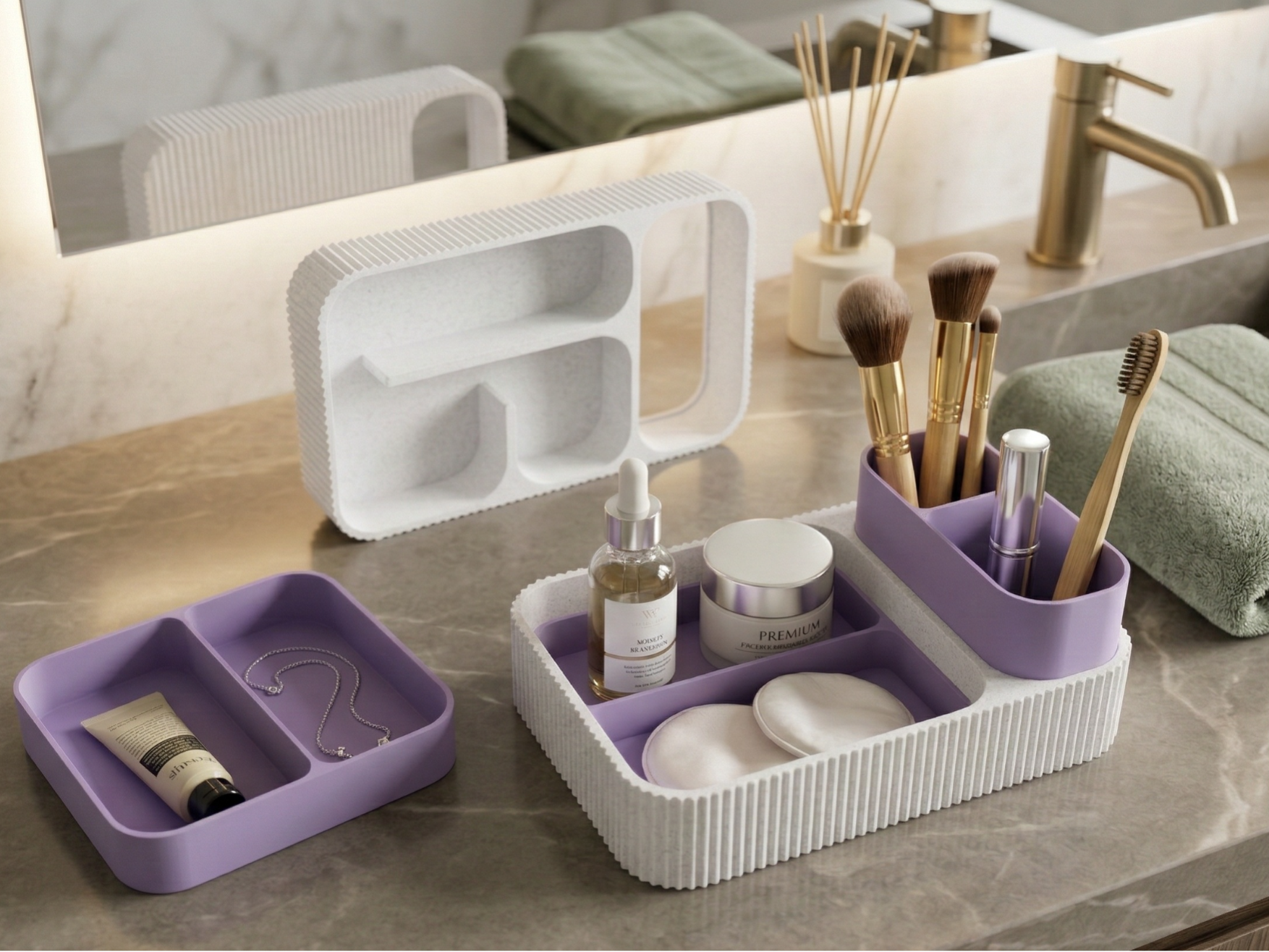 Modern Bathroom Organizer – Aesthetic Meets Order!