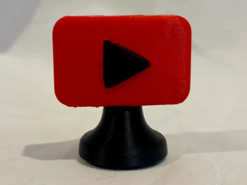 YouTube Logo Figurine