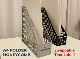 Honeycomb A4 File Organizer Swappable Label