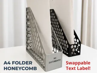 Honeycomb A4 File Organizer Swappable Label