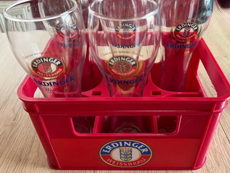 Seitenplatten Erdinger Logo zu "6-er Bierträger"