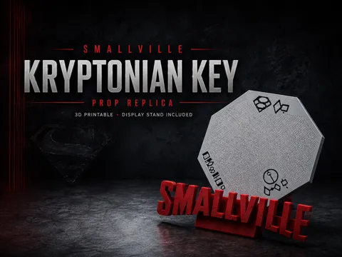 Soporte: Smallville Kryptonian Key – Replica with Stand — referencia de MakerWorld