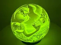 Globe photophore Le Grinch contre le Père Noël — photo 2