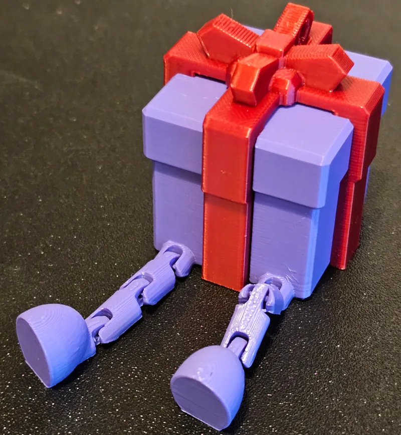 Christmas Present with articulated legs