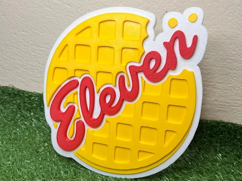Eleven with Waffle – Stranger Things