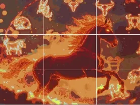 year of the fire horse lithophane