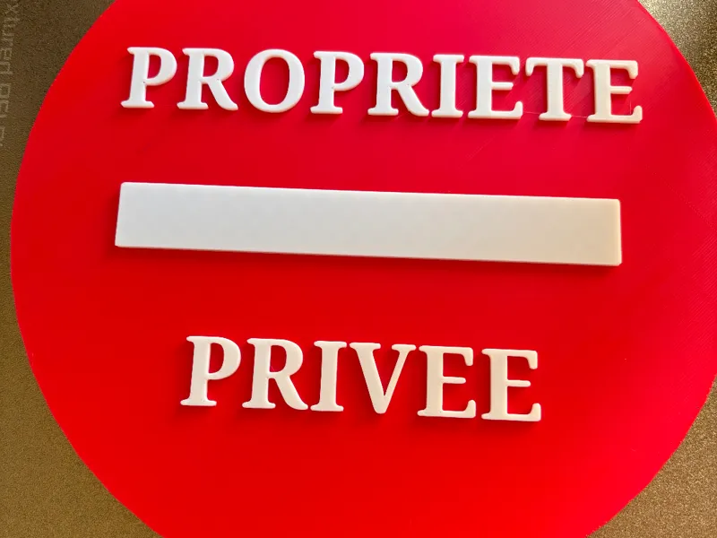 panneau "proprièté privée"