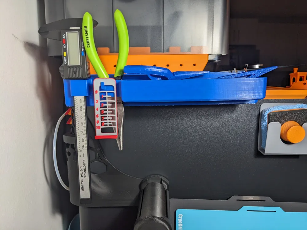 AMS Riser Caddy, Purge Line Bin, and Tool Holder - Free 3D Print Model ...