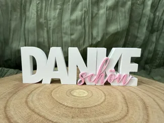 Schriftzug "Danke schön"