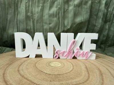Lettering "Thank you"
