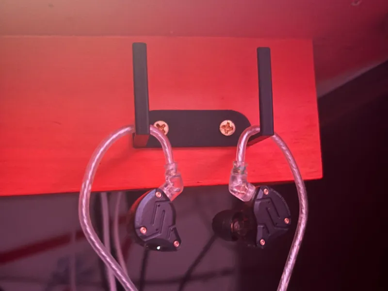 Under desk iem hooks