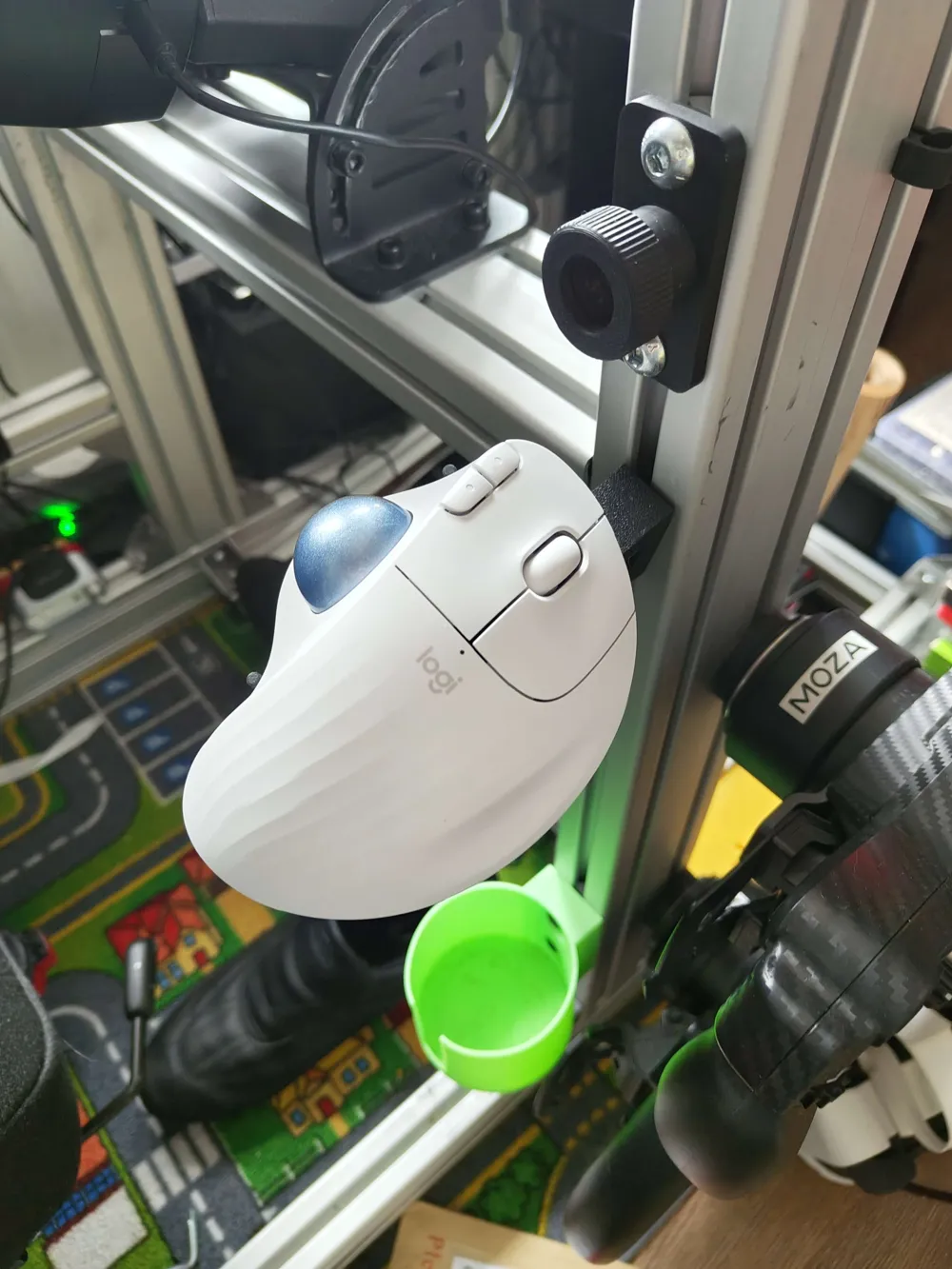 Mouse Sim Rig Mount Logitech M575 sim rig mount - Free 3D Print Model - MakerWorld