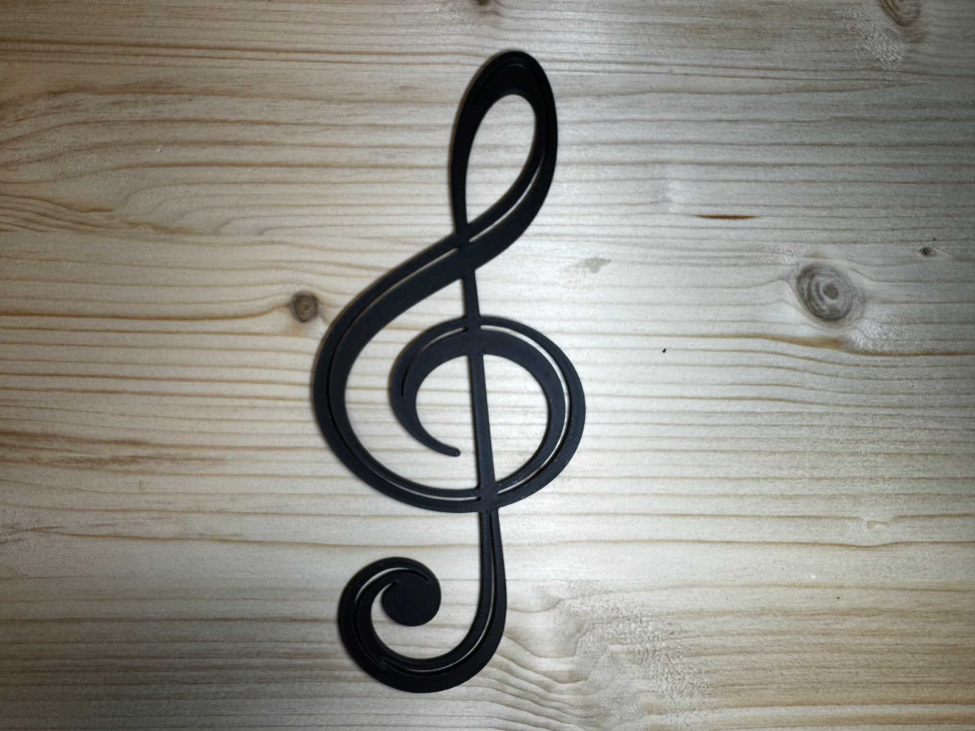 Treble Clef – Minimalist Music Wall Art