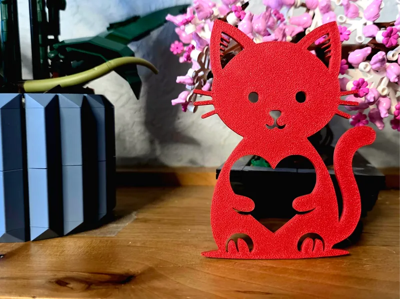 Purr-fect Heart Decor