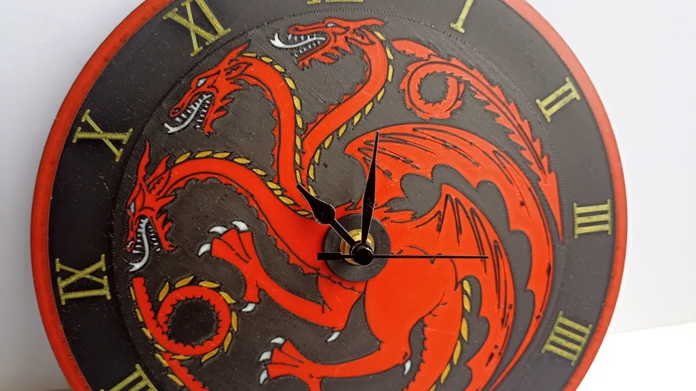 Horloge décorative avec figurine de Dragon, ornement de conception spéciale à collectionner